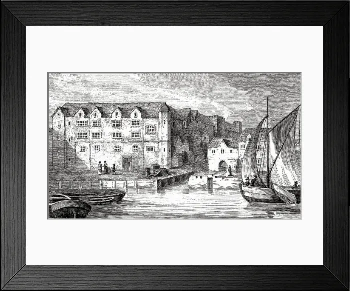 Framed Print : River frontage of Bridewell Prison, London Framed Print : River frontage of Bridewell Prison, London