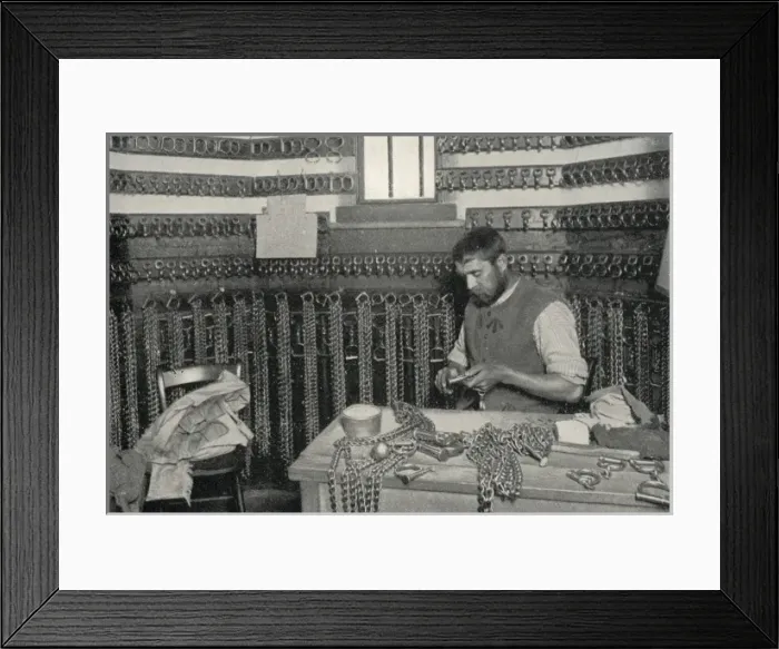 Framed Print : Chain room, Wormwood Scrubs Prison, West London