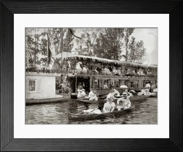 Framed Print : Spectators at Henley Regatta, Oxfordshire Framed Print : Spectators at Henley Regatta, Oxfordshire