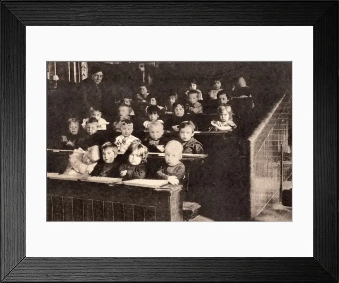 Framed Print : Young children in a classroom Framed Print : Young children in a classroom