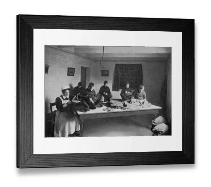 Framed Print : Tailoring class, NIPRCC East Harling, Norfolk Framed Print : Tailoring class, NIPRCC East Harling, Norfolk