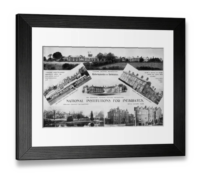 Framed Print : Promotional brochure, National Institutions for Inebriates Framed Print : Promotional brochure, National Institutions for Inebriates