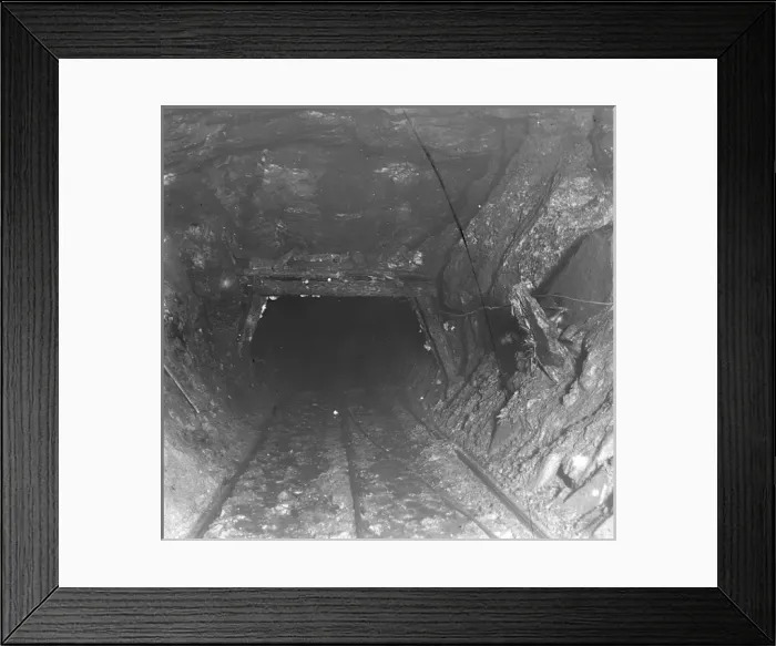 Framed Print : Evidence of side movement, Tirpentwys Colliery, South Wales Framed Print : Evidence of side movement, Tirpentwys Colliery, South Wales