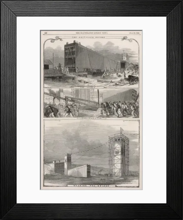 Framed Print : The Britannia bridge Framed Print : The Britannia bridge