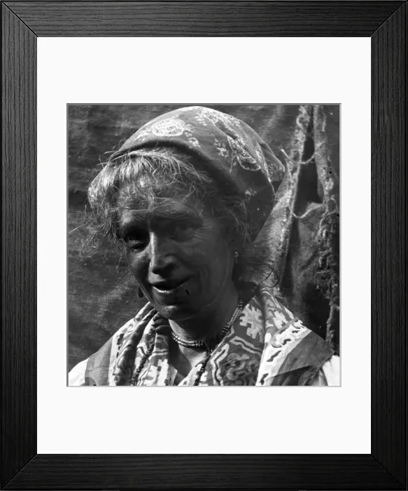 Framed Print : Woman dressed up for local carnival, South Wales Framed Print : Woman dressed up for local carnival, South Wales