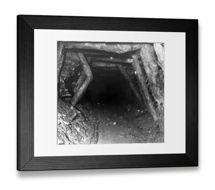 Framed Print : Evidence of side movement, Tirpentwys Colliery, South Wales Framed Print : Evidence of side movement, Tirpentwys Colliery, South Wales