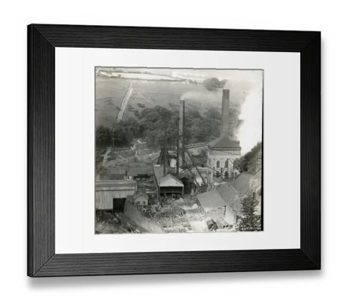 Framed Print : Aerial view, Tirpentwys Colliery, South Wales Framed Print : Aerial view, Tirpentwys Colliery, South Wales