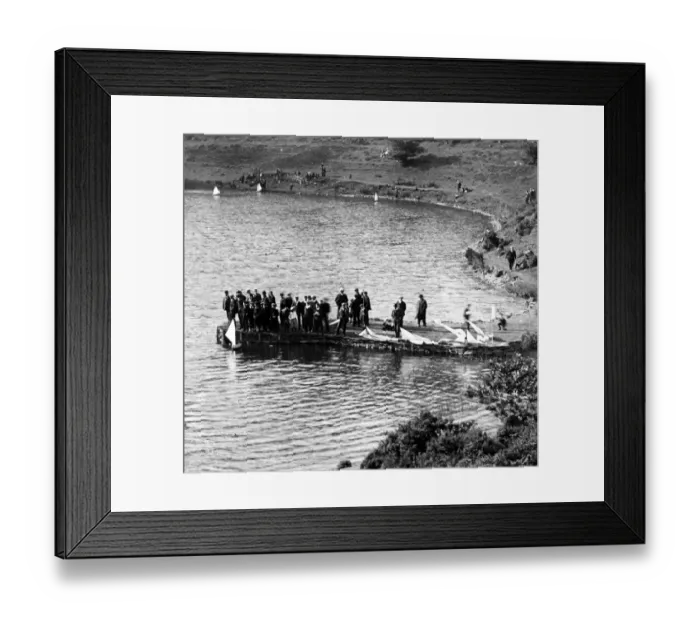 Framed Print : Model boat sailing club, near Pontypool, South Wales Framed Print : Model boat sailing club, near Pontypool, South Wales