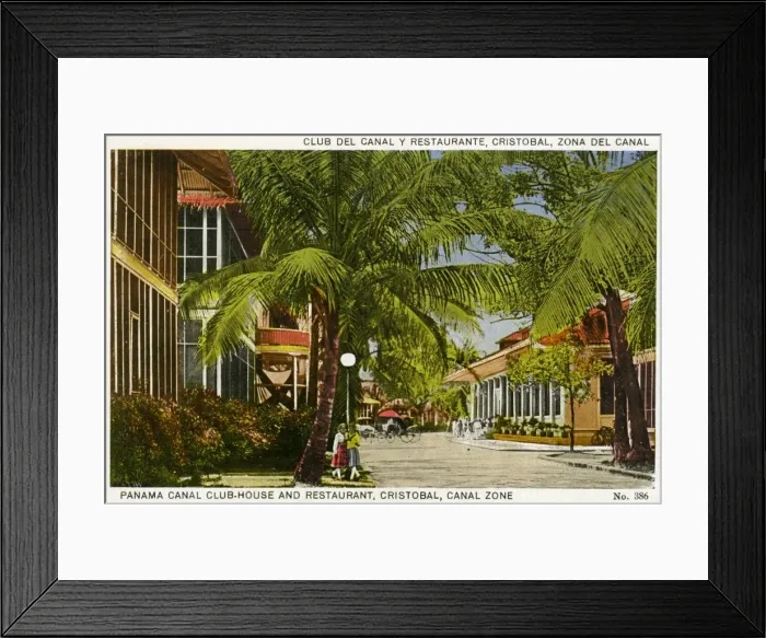Framed Print : Panama canal club house and restaurant, Cristobal Framed Print : Panama canal club house and restaurant, Cristobal