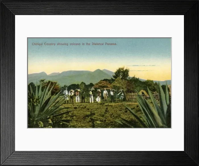 Framed Print : Chiriqui Country showing a volcano, in the distance, Panama Framed Print : Chiriqui Country showing a volcano, in the distance, Panama