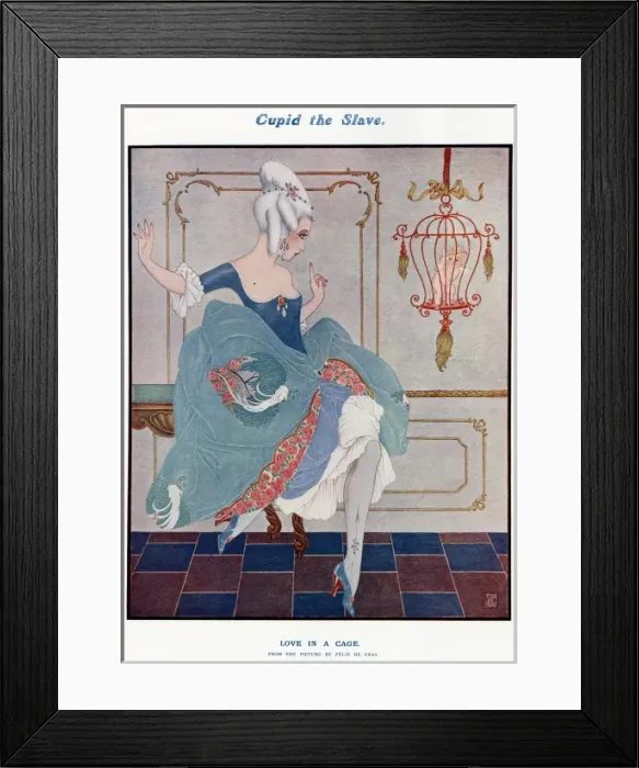Framed Print : Love in a Cage by Flix de Gray Framed Print : Love in a Cage by Flix de Gray