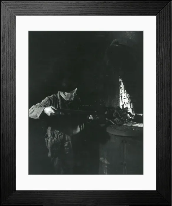 Framed Print : Stoking furnace, Dinorwig Slate Quarry, North Wales Framed Print : Stoking furnace, Dinorwig Slate Quarry, North Wales