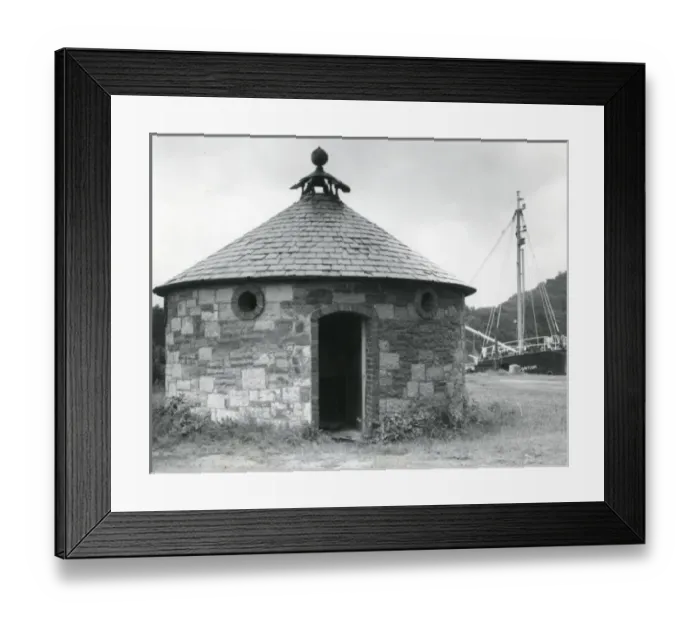 Framed Print : Gents toilet with slate roof, North Wales Framed Print : Gents toilet with slate roof, North Wales