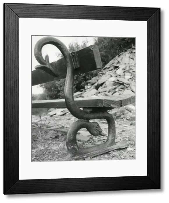 Framed Print : Municipal bench, Nantlle Valley, North Wales Framed Print : Municipal bench, Nantlle Valley, North Wales