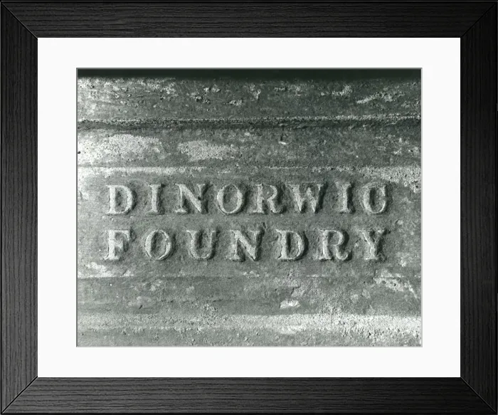 Framed Print : Foundry mark, Dinorwig Slate Quarry, North Wales Framed Print : Foundry mark, Dinorwig Slate Quarry, North Wales