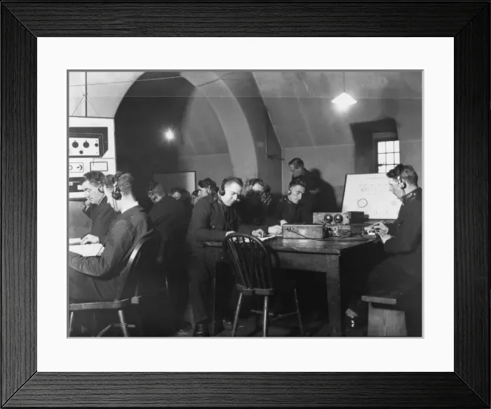 Framed Print : Morse Code Operators - Metropolitan Police Framed Print : Morse Code Operators - Metropolitan Police