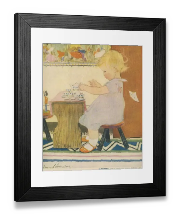 Framed Print : My Tea Party by Muriel Dawson Framed Print : My Tea Party by Muriel Dawson