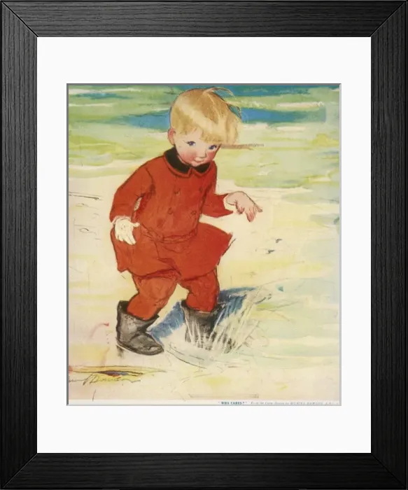 Framed Print : Who Cares ? by Muriel Dawson Framed Print : Who Cares ? by Muriel Dawson
