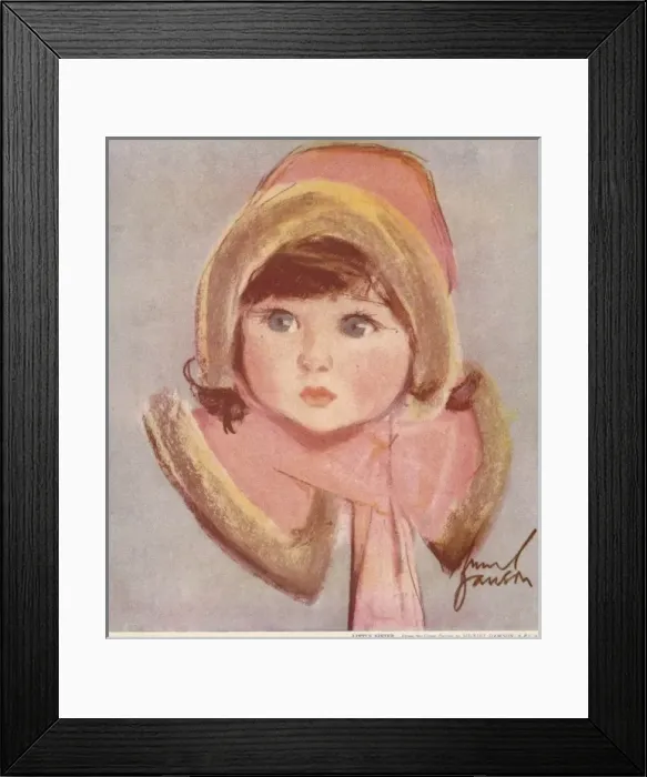 Framed Print : Little Sister by Muriel Dawson Framed Print : Little Sister by Muriel Dawson