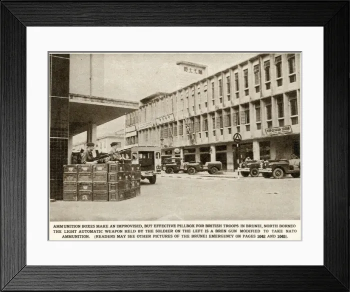 Framed Print : British Troops in Brunei Framed Print : British Troops in Brunei