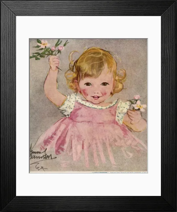 Framed Print : Little Rosebuds by Muriel Dawson Framed Print : Little Rosebuds by Muriel Dawson