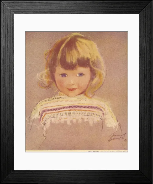 Framed Print : Sweet and Shy by Muriel Dawson Framed Print : Sweet and Shy by Muriel Dawson