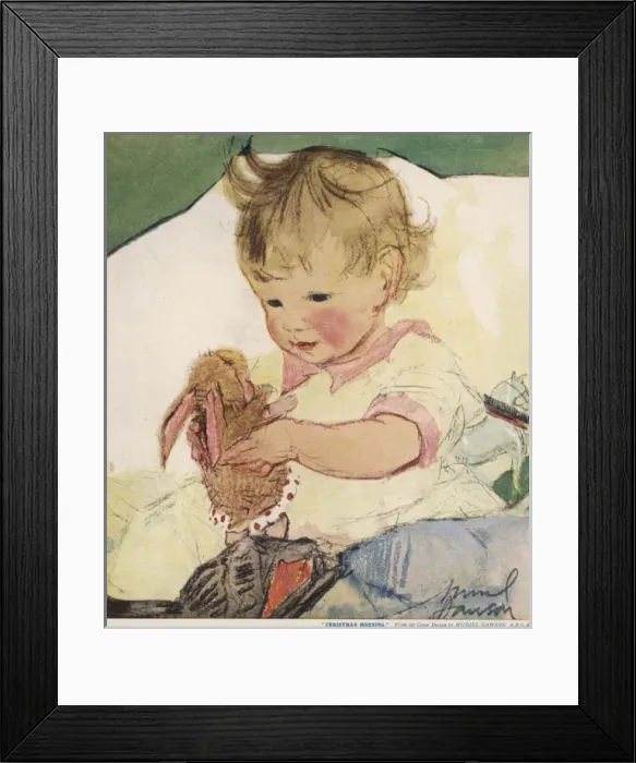 Framed Print : Christmas Morning by Muriel Dawson Framed Print : Christmas Morning by Muriel Dawson