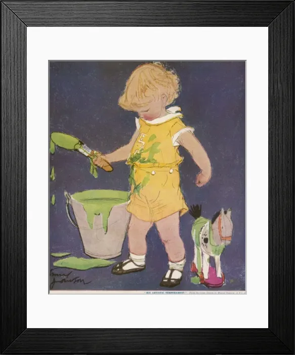 Framed Print : His Artistic Temperament by Muriel Dawson Framed Print : His Artistic Temperament by Muriel Dawson