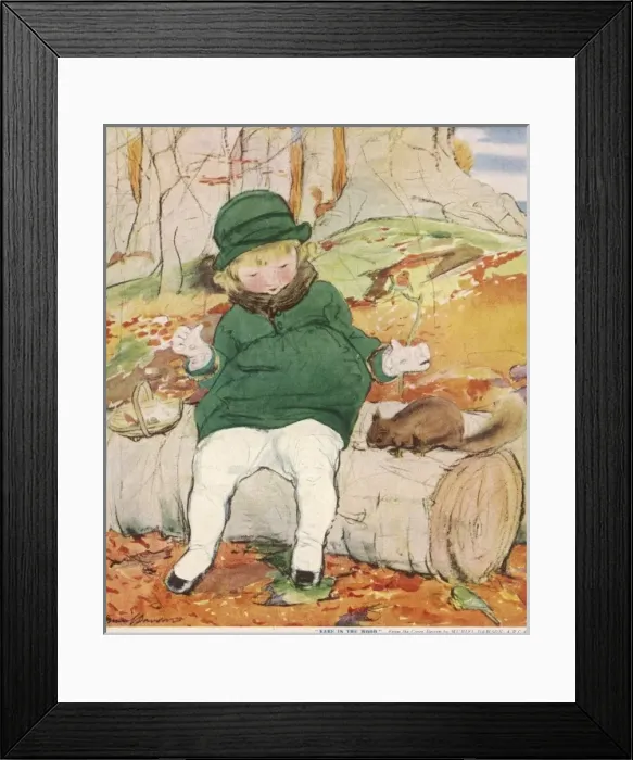 Framed Print : Baby in the Wood by Muriel Dawson Framed Print : Baby in the Wood by Muriel Dawson