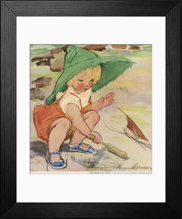 Framed Print : This Week is My Week by Muriel Dawson Framed Print : This Week is My Week by Muriel Dawson