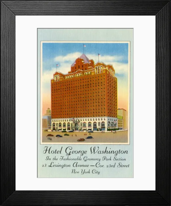 Framed Print : Hotel George Washington, New York Framed Print : Hotel George Washington, New York