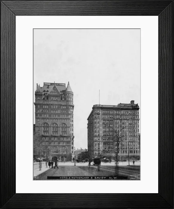 Framed Print : Netherland and Savoy Hotel, New York Framed Print : Netherland and Savoy Hotel, New York