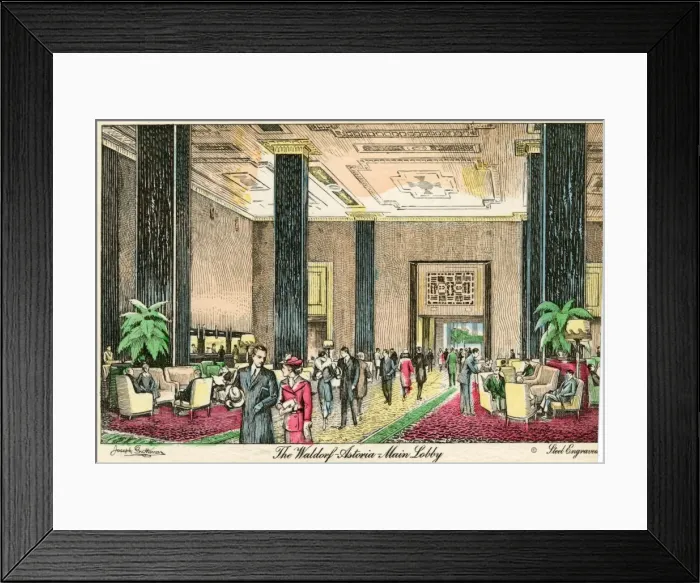 Framed Print : Waldorf Astoria Hotel, New York Framed Print : Waldorf Astoria Hotel, New York