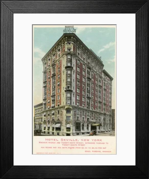 Framed Print : Hotel Seville, New York Framed Print : Hotel Seville, New York