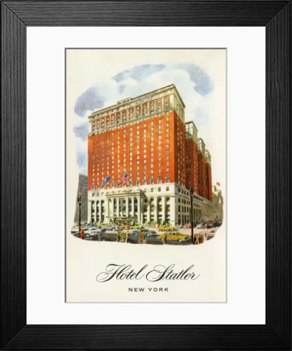 Framed Print : Hotel Statler, New York Framed Print : Hotel Statler, New York