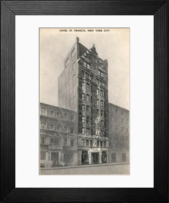 Framed Print : Hotel St. Francis, New York Framed Print : Hotel St. Francis, New York