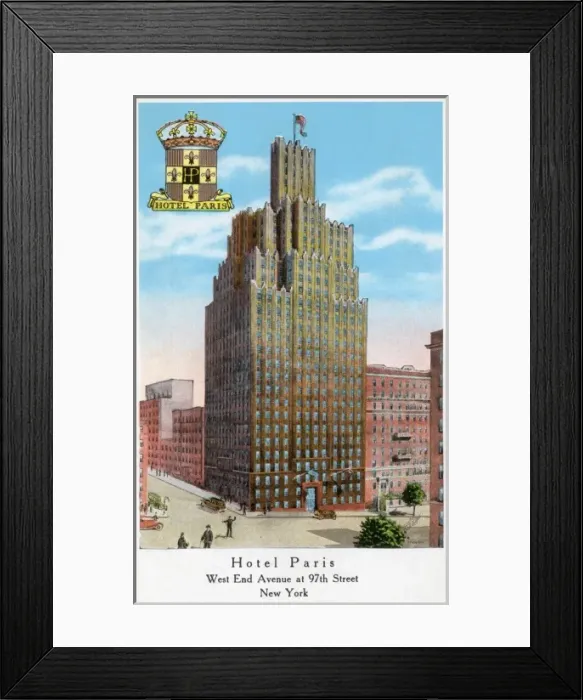 Framed Print : Hotel Paris, New York