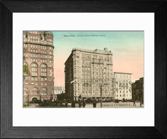 Framed Print : Netherland and Savoy Hotel, New York