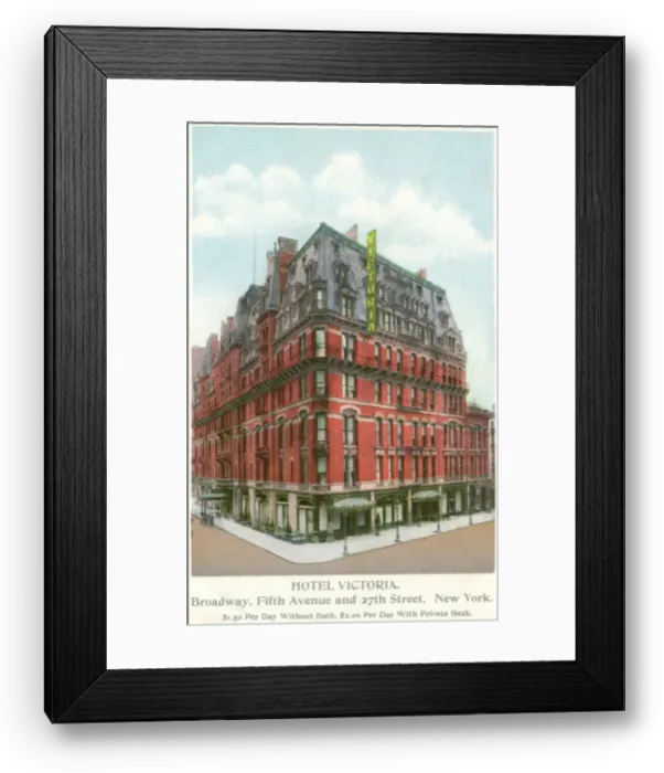Framed Print : Hotel Victoria, New York Framed Print : Hotel Victoria, New York