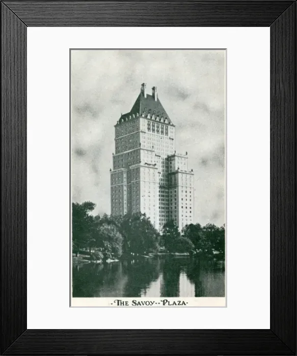 Framed Print : Savoy Plaza Hotel, New York Framed Print : Savoy Plaza Hotel, New York