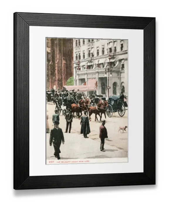 Framed Print : The Belmont Coach, New York Framed Print : The Belmont Coach, New York