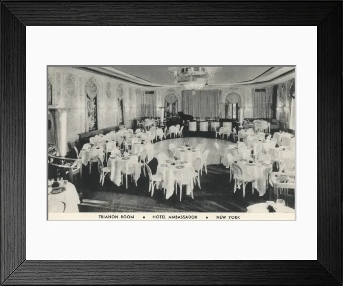 Framed Print : Hotel Ambassador, New York Framed Print : Hotel Ambassador, New York