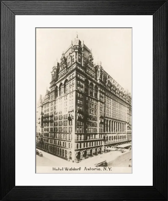 Framed Print : Waldorf Astoria Hotel, New York Framed Print : Waldorf Astoria Hotel, New York