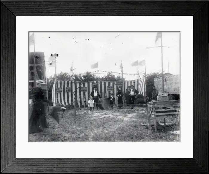 Framed Print : Sangers Circus USA stall, Haverfordwest, South Wales Framed Print : Sangers Circus USA stall, Haverfordwest, South Wales