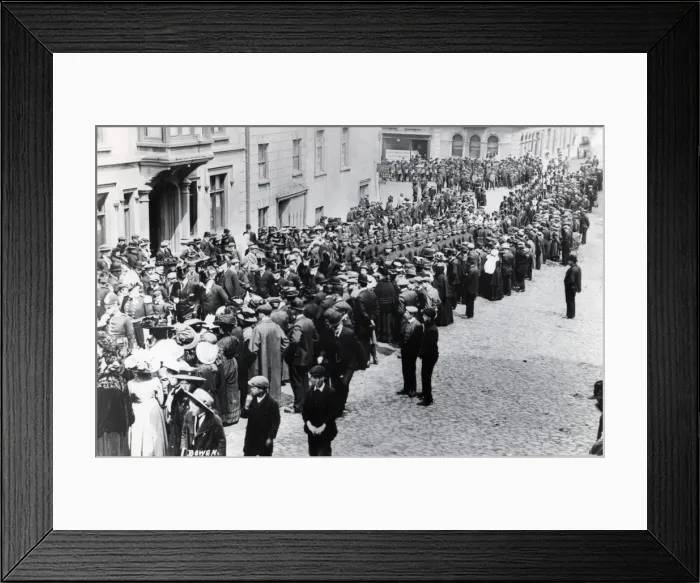 Framed Print : Procession of dignitaries, Haverfordwest, South Wales Framed Print : Procession of dignitaries, Haverfordwest, South Wales