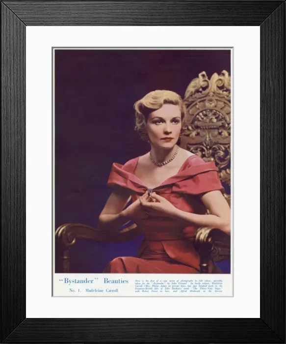 Framed Print : Madeleine Carroll Framed Print : Madeleine Carroll