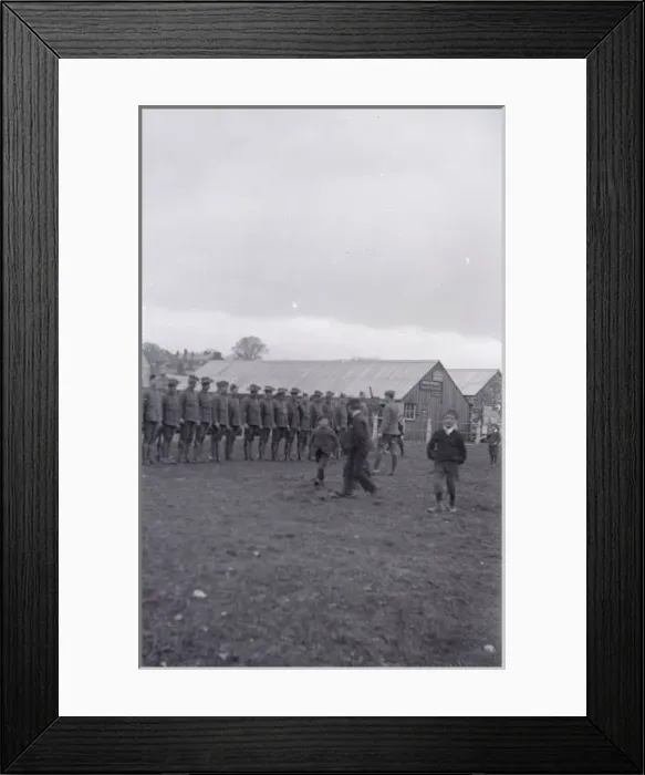 Framed Print : Soldiers on parade, Haverfordwest, South Wales Framed Print : Soldiers on parade, Haverfordwest, South Wales