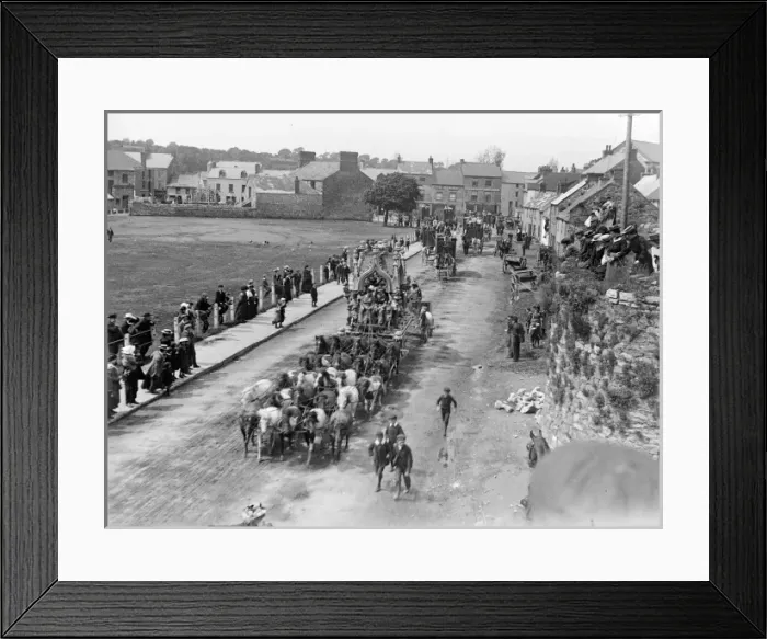 Framed Print : Sangers Circus parade, Haverfordwest, South Wales Framed Print : Sangers Circus parade, Haverfordwest, South Wales