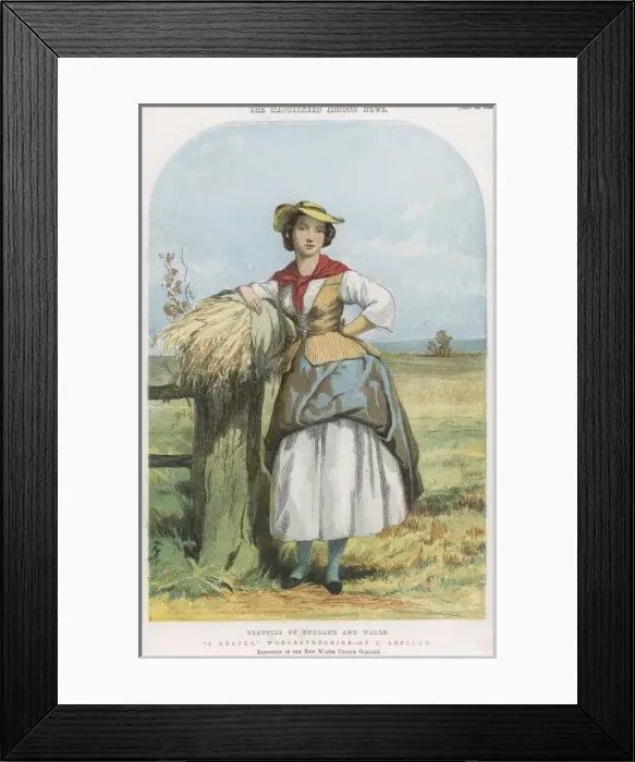 Framed Print : A reaper by J. Absolon Framed Print : A reaper by J. Absolon