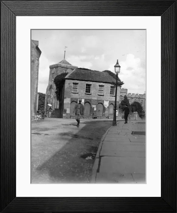Framed Print : Fishmarket and St Marys Church, Haverfordwest, South Wales Framed Print : Fishmarket and St Marys Church, Haverfordwest, South Wales